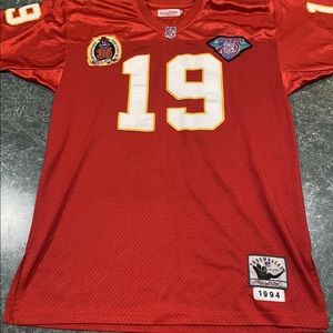 HOF  Joe Montana Kansas City Chiefs STITCHED/SEWN